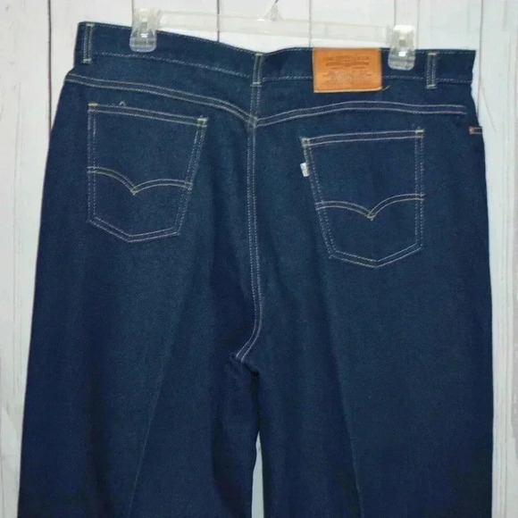 Levi Strauss Co 573 Mom Jean Dark Blue Jeans White Tab - Picture 4 of 9